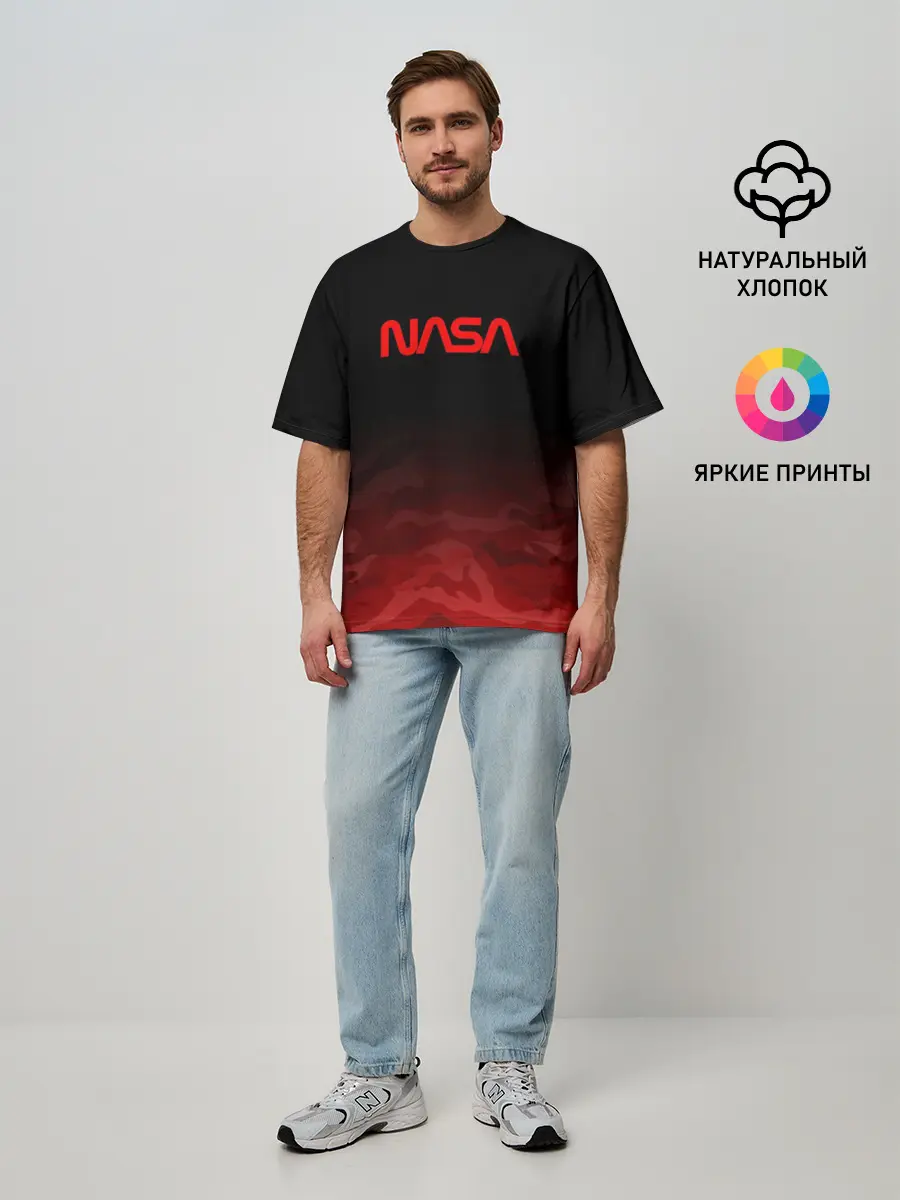Мужская футболка оверсайз / NASA