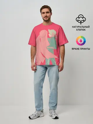 Мужская футболка оверсайз / Стальной Алхимик