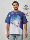Мужская футболка оверсайз / BTS Blue