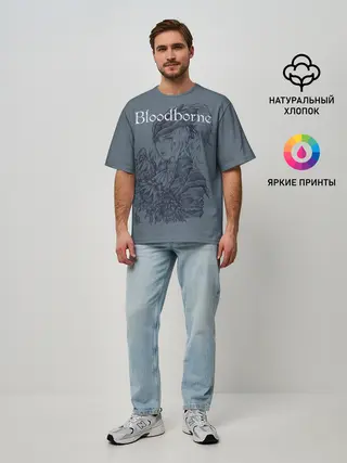 Мужская футболка оверсайз / Bloodborne