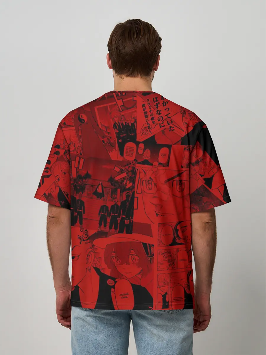 Мужская футболка оверсайз / Кэн Рюгудзи Токийские мстители