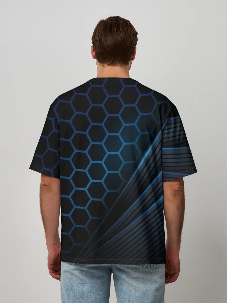 Мужская футболка оверсайз / Detroit RK900