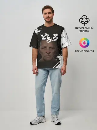 Мужская футболка оверсайз / Biwamaru | Бивамару монах
