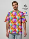 Мужская футболка оверсайз / Воздушные Шары