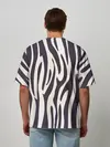 Мужская футболка оверсайз / Я зебра