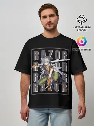 Мужская футболка оверсайз / Genshin Impact