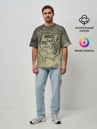 Мужская футболка оверсайз / Five Nights at Freddy