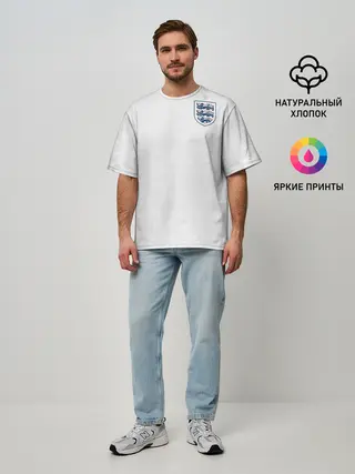 Мужская футболка оверсайз / England home WC 2018