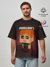 Мужская футболка оверсайз / MINECRAFT | МАЙНКРАФТ