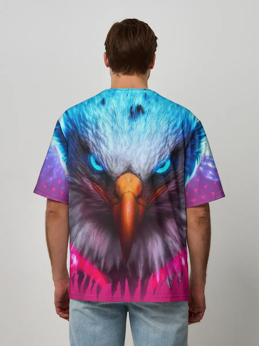 Мужская футболка оверсайз / Взгляд орла