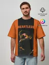 Мужская футболка оверсайз / HEARTLESS