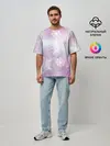 Мужская футболка оверсайз / снежинки