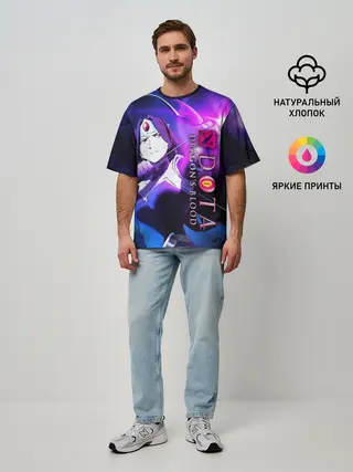 Мужская футболка оверсайз / DOTA: Кровь дракона