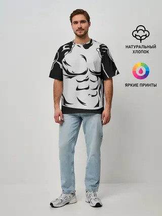 Мужская футболка оверсайз / Хабиб Нурмагомедов