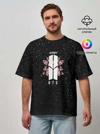 Мужская футболка оверсайз / BTS ARMY | БТС | BANGTAN BOYS