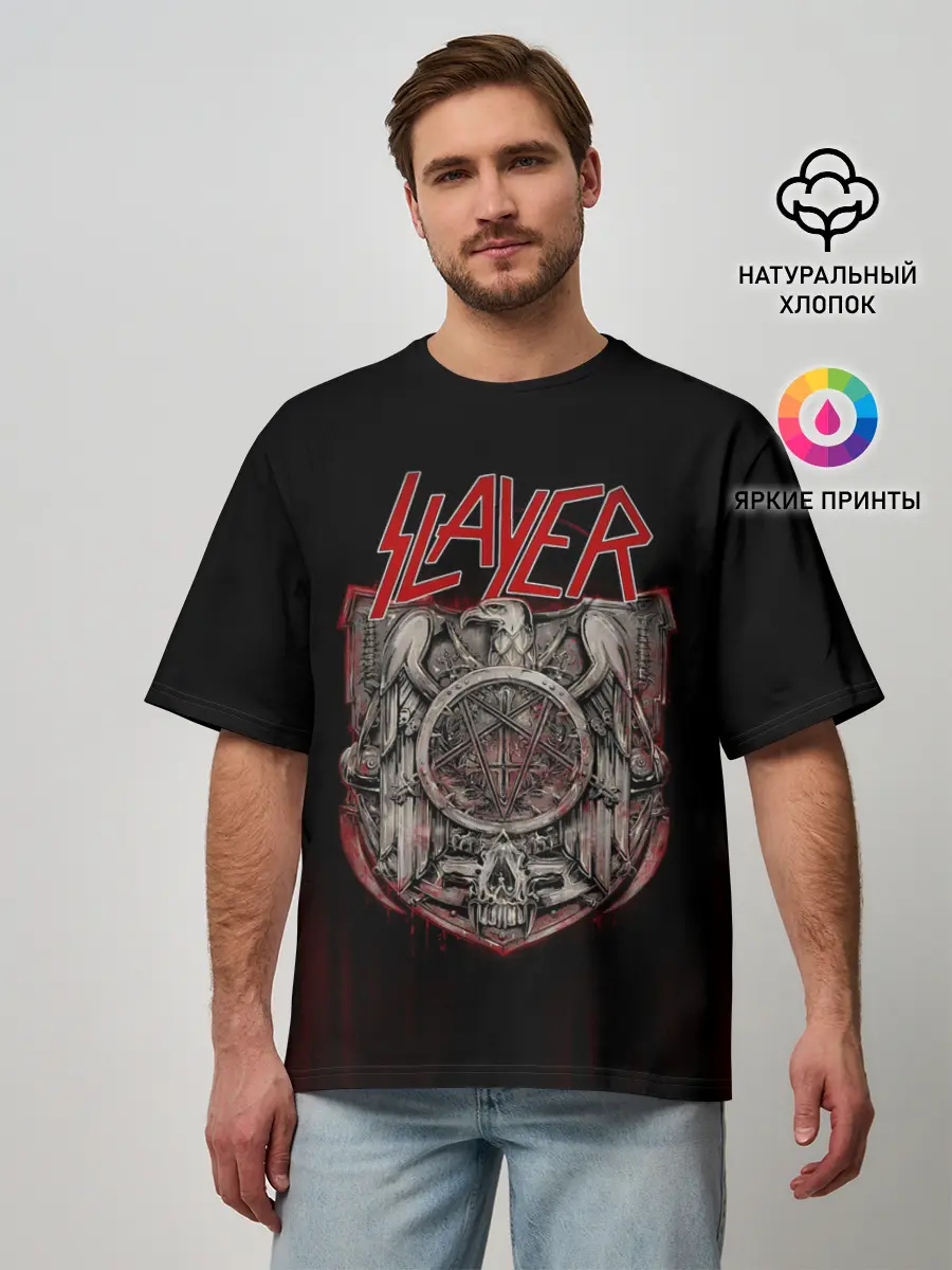 Мужская футболка оверсайз / Slayer