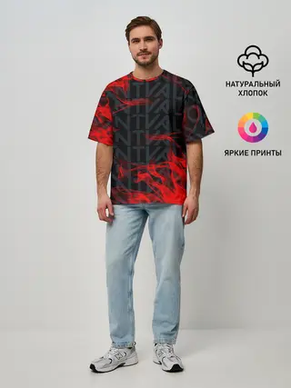 Мужская футболка оверсайз / VALORANT.