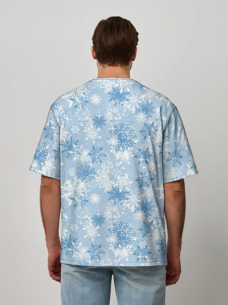 Мужская футболка оверсайз / Морозец