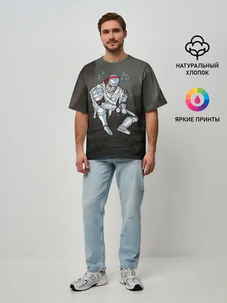 Мужская футболка оверсайз / Dark Souls