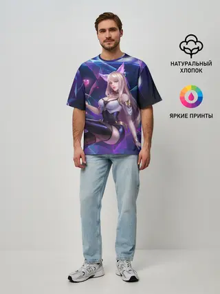 Мужская футболка оверсайз / KDA League of legends