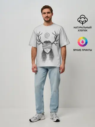 Мужская футболка оверсайз / True Detective