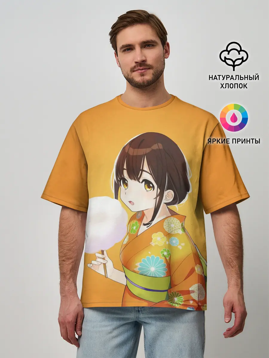 Мужская футболка оверсайз / Саю