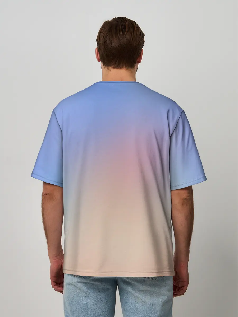 Мужская футболка оверсайз / Жизнь в другом мире с нуля