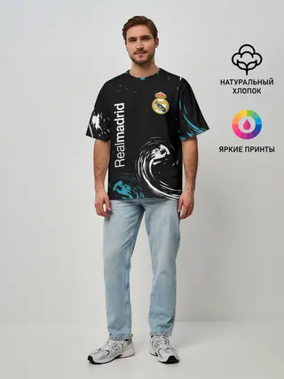 Мужская футболка оверсайз / REAL MADRID.
