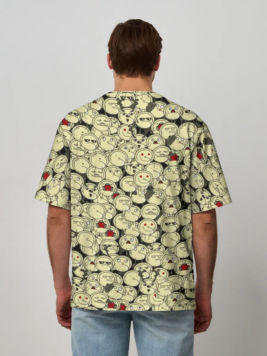 Мужская футболка оверсайз / Пельмени