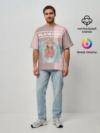 Мужская футболка оверсайз / BlackPink