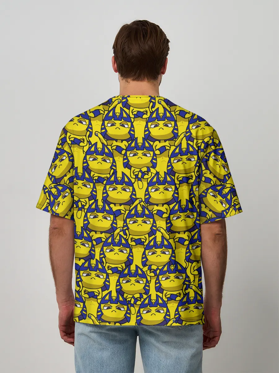 Мужская футболка оверсайз / Ankha Zone