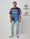 Мужская футболка оверсайз / Водолей / Aquarius, Знак зодиака