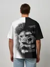 Мужская футболка оверсайз / Лев царь зверей
