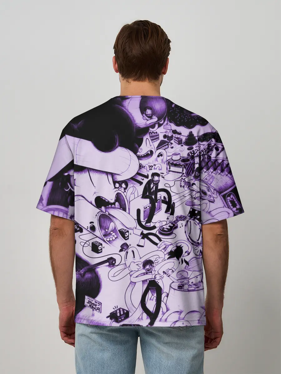 Мужская футболка оверсайз / HARD MULT | Мульт