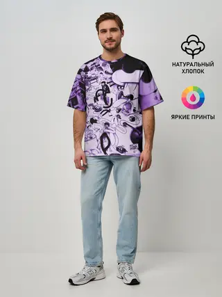 Мужская футболка оверсайз / HARD MULT | Мульт