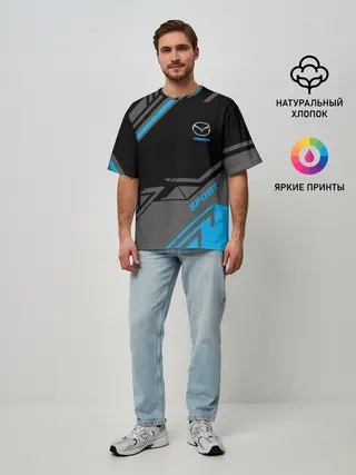 Мужская футболка оверсайз / MAZDA SPORT