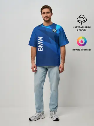 Мужская футболка оверсайз / BMW