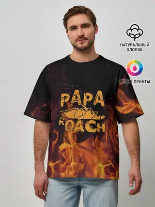 Мужская футболка оверсайз / Papa Roach