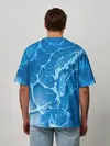 Мужская футболка оверсайз / Ледяной