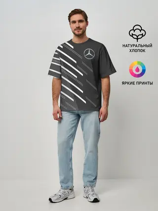 Мужская футболка оверсайз / MERCEDES BENZ SPORT