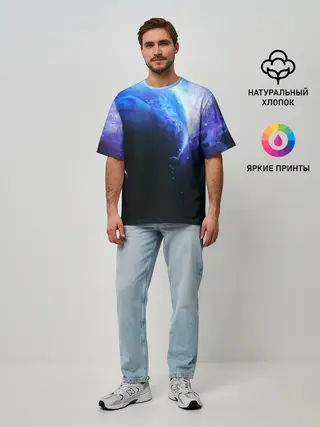 Мужская футболка оверсайз / ЗЕМЛЯ