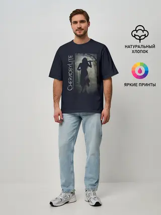 Мужская футболка оверсайз / Чернобыльская скрипачка