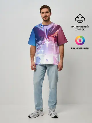 Мужская футболка оверсайз / Круши Кромсай