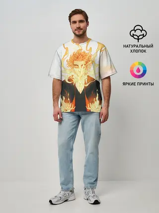 Мужская футболка оверсайз / РЕГЕНЕРАЦИЯ КАЛАЛЬДИ