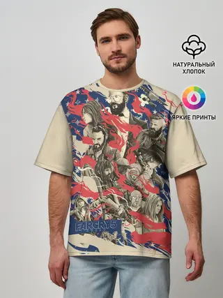 Мужская футболка оверсайз / Far Cry 5