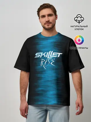 Мужская футболка оверсайз / Skillet Rise