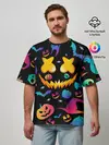 Мужская футболка оверсайз / MARSHMELLO HALLOWEEN