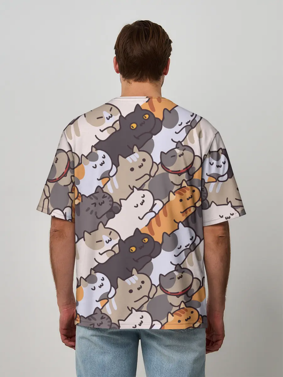 Мужская футболка оверсайз / Котомания