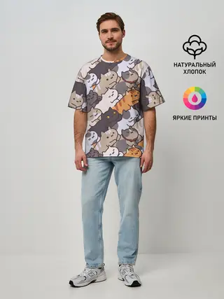 Мужская футболка оверсайз / Котомания