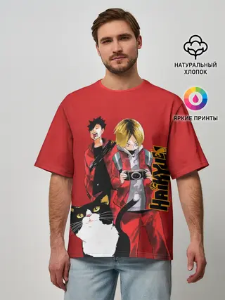 Мужская футболка оверсайз / Haikyuu Тобио Кагэяма